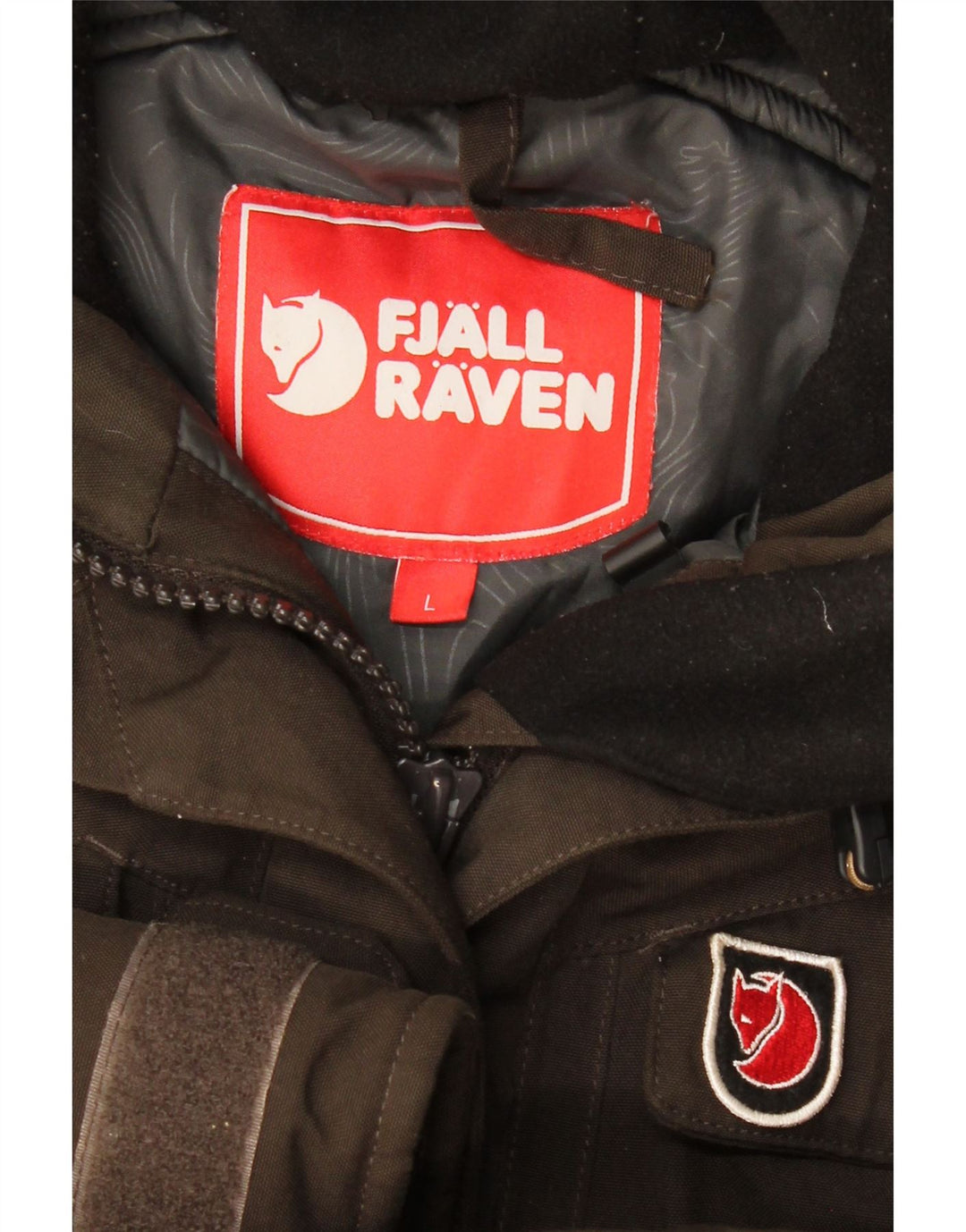 Женская парка с капюшоном FJALL RAVEN UK 16, большой цвет хаки