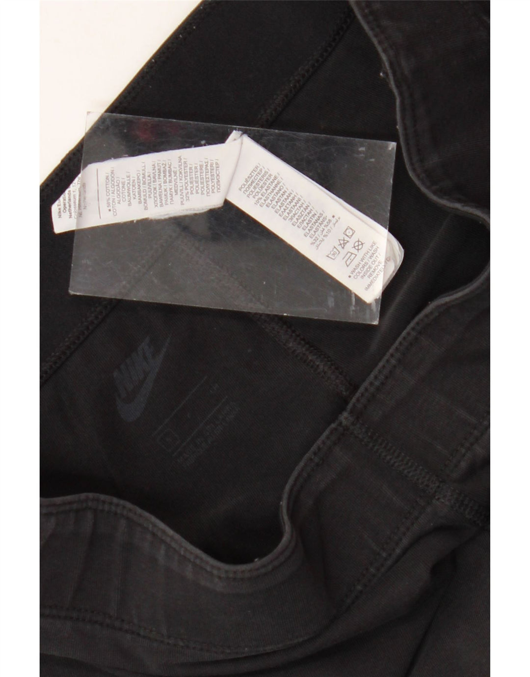 Женские леггинсы с рисунком NIKE UK 8, маленькие черные хлопковые