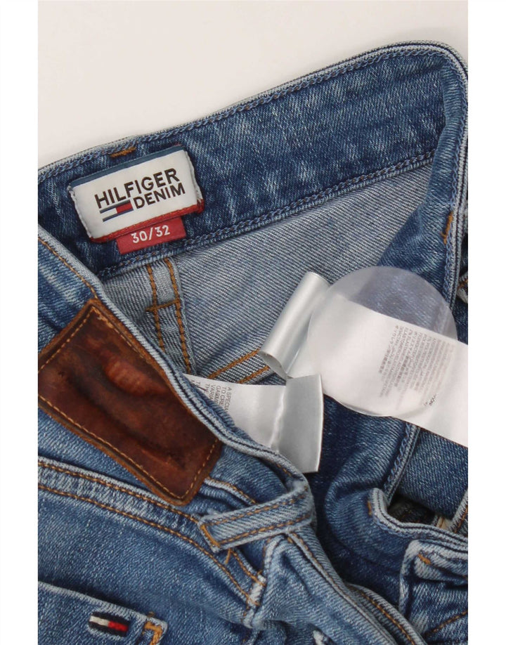 Мужские узкие джинсы Tommy Hilfiger W30 L32, синие, хлопок