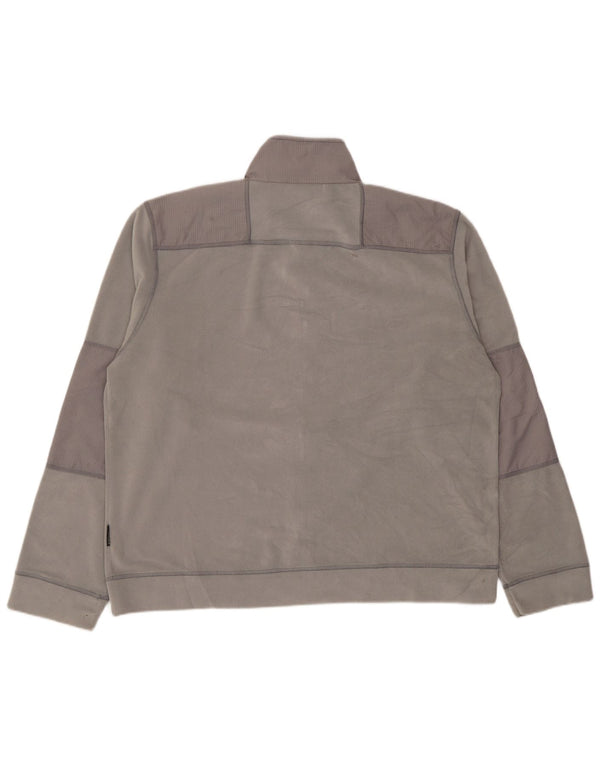Мужская флисовая куртка Sergio Tacchini UK 42 XL серая в тонкую полоску