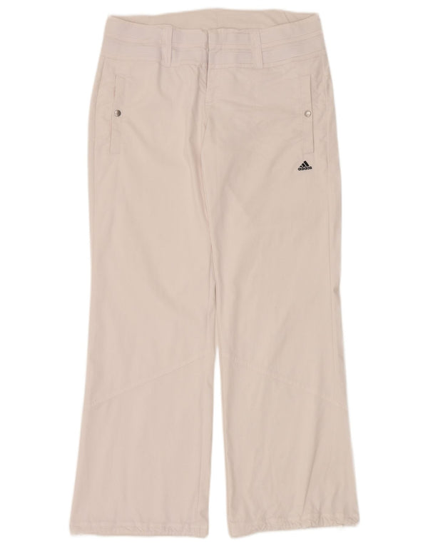 Женские брюки чинос Adidas Climalite Bootcut UK 14 Medium W34 L30 Белые