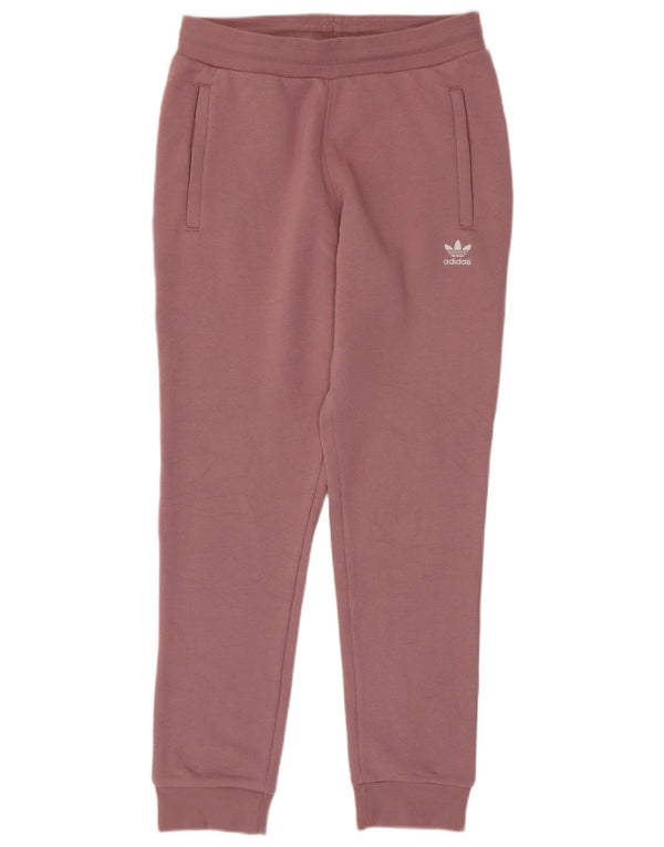Женские спортивные брюки Adidas Joggers UK 12, хлопок среднего розового цвета