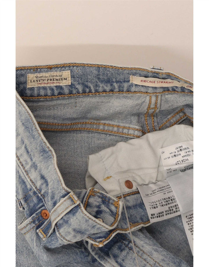 Женские прямые джинсы Levi's Ribcage W26 L27 Синие