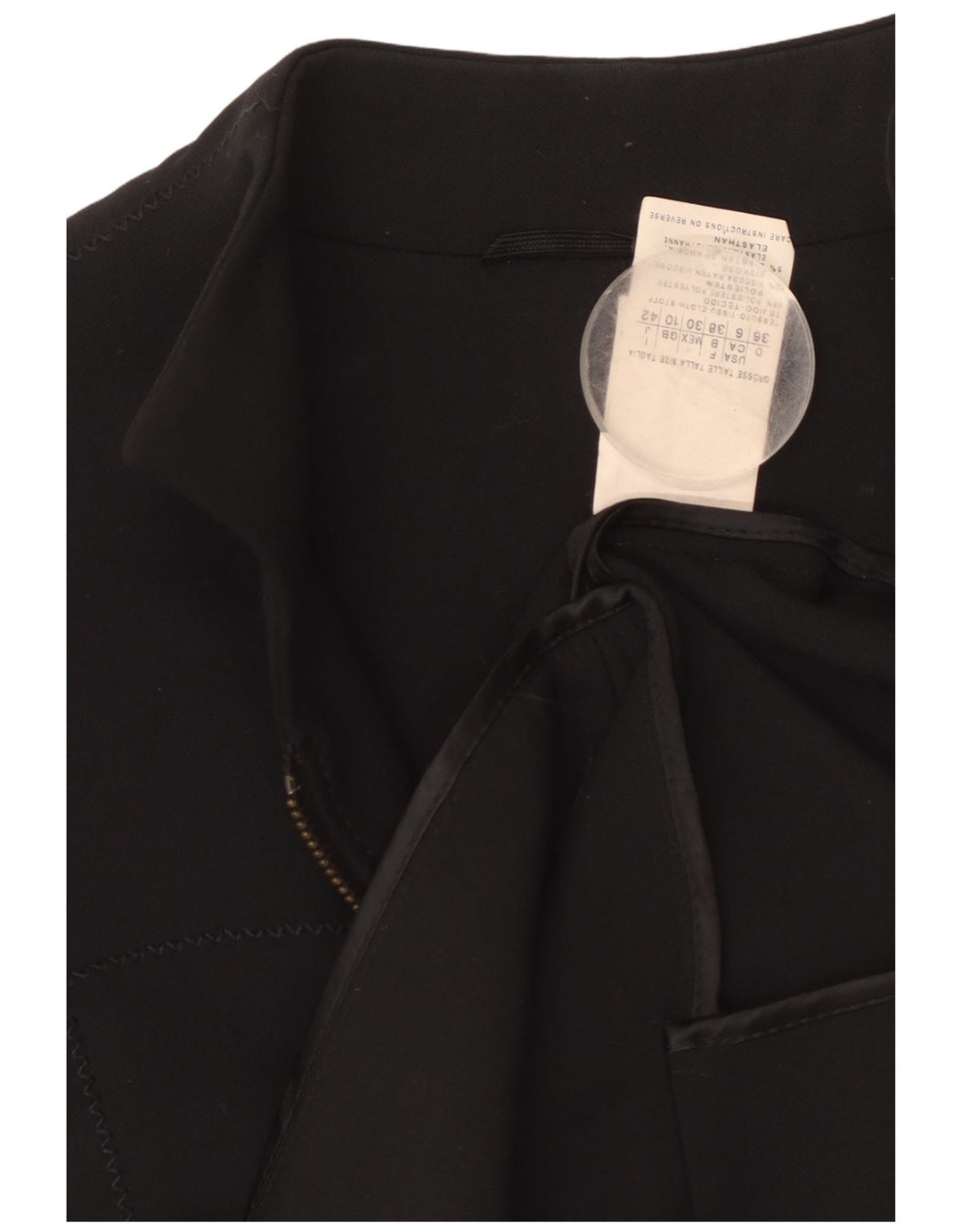 Женский пиджак VINTAGE UK 10, маленький черный полиэстер