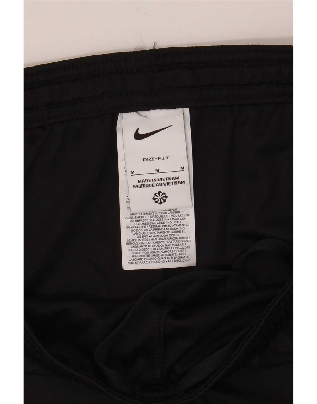 Мужские спортивные шорты Nike Dri Fit среднего размера, полиэстер с цветными блоками, средний черный