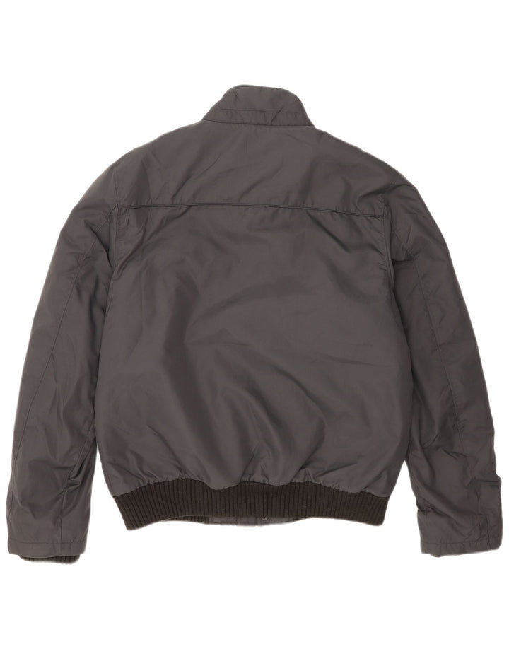 Мужская куртка-бомбер Jack & Jones UK 42 XL, серый нейлон