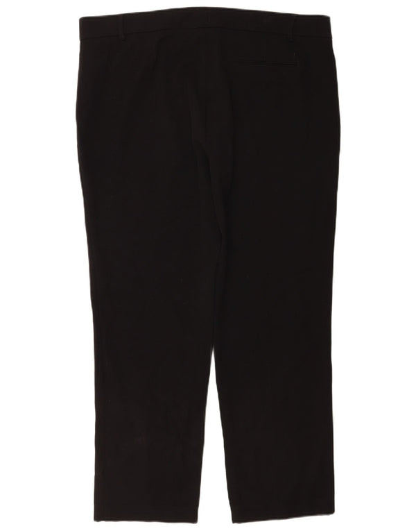 Женские прямые повседневные брюки Marks & Spencer UK 18 XL W38 L28 черные