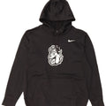 Мужской джемпер с капюшоном NIKE Dri Fit с рисунком, большой черный, полиэстер