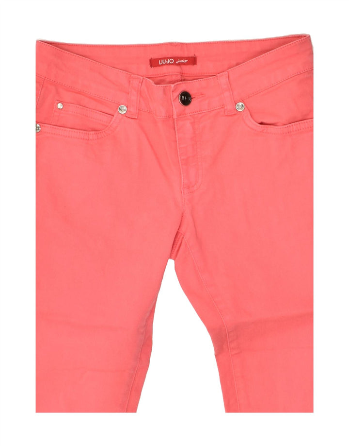 LIU JO Girls Slim Capri Trousers 11-12 Years W26 L17  Pink | Vintage Liu Jo | Thrift | Second-Hand Liu Jo | Used Clothing | Messina Hembry 