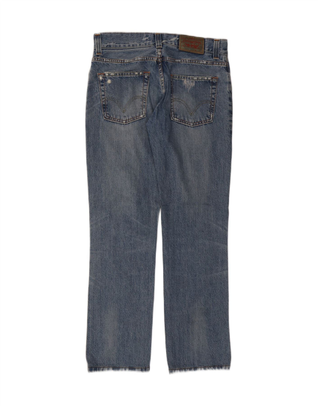 LEVI'S Womens 511 Distressed Skinny Jeans W32 L30 Blue Cotton Vintage Levi's and Second-Hand Levi's from Messina Hembry 