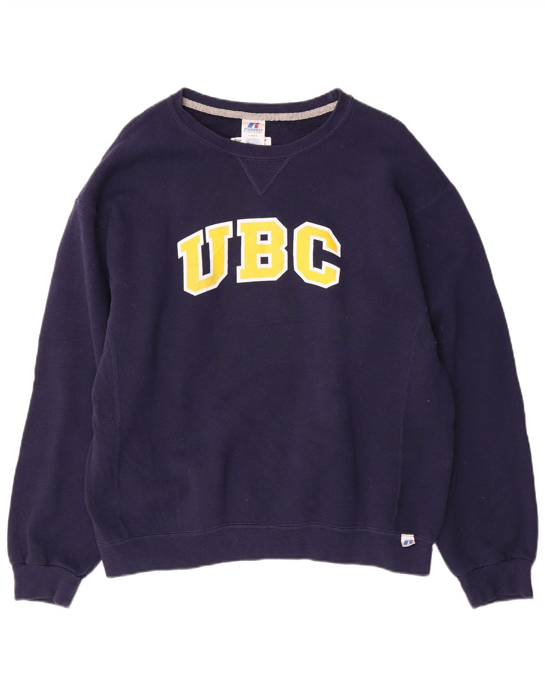 Женский свитер RUSSELL ATHLETIC UK 16, большой темно-синий