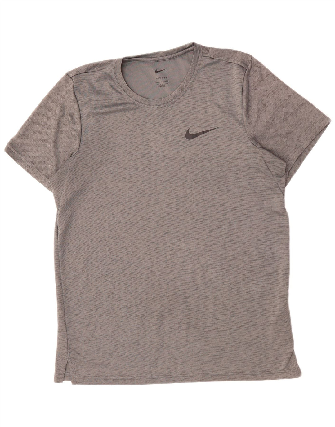 Мужская футболка NIKE Dri Fit, маленький серый полиэстер