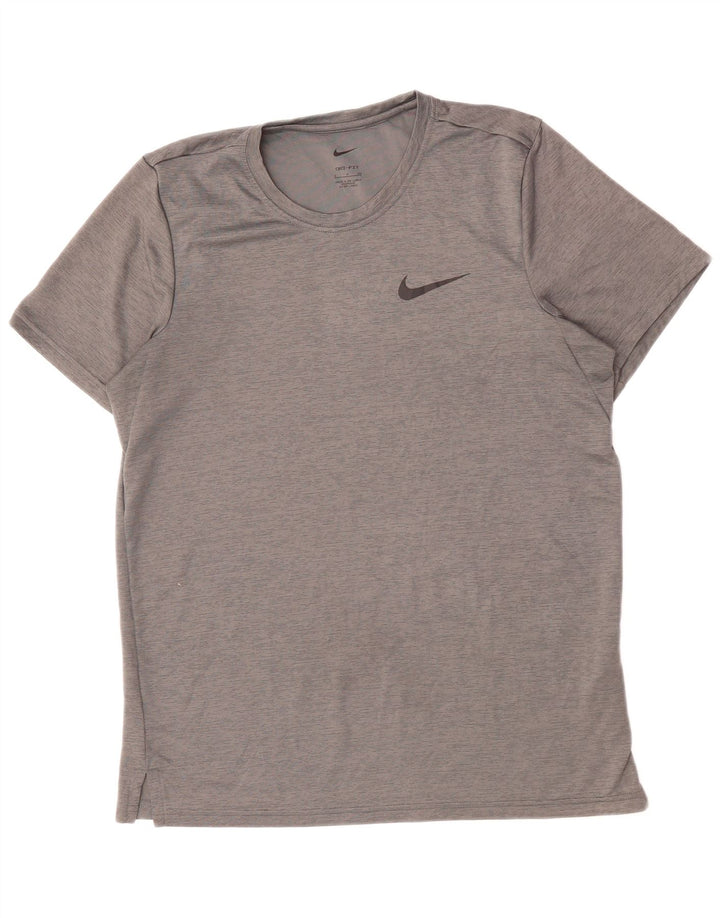 Мужская футболка NIKE Dri Fit, маленький серый полиэстер