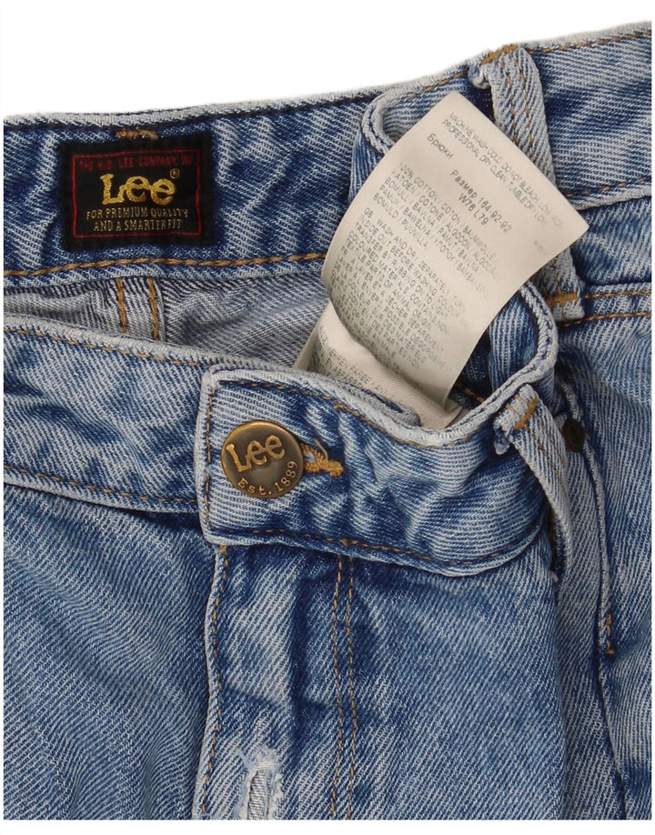 Мужские прямые джинсы Lee W30 L31, синий хлопок