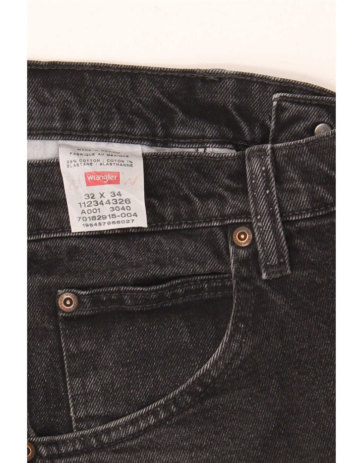 Мужские прямые джинсы Wrangler W32 L34, черный хлопок