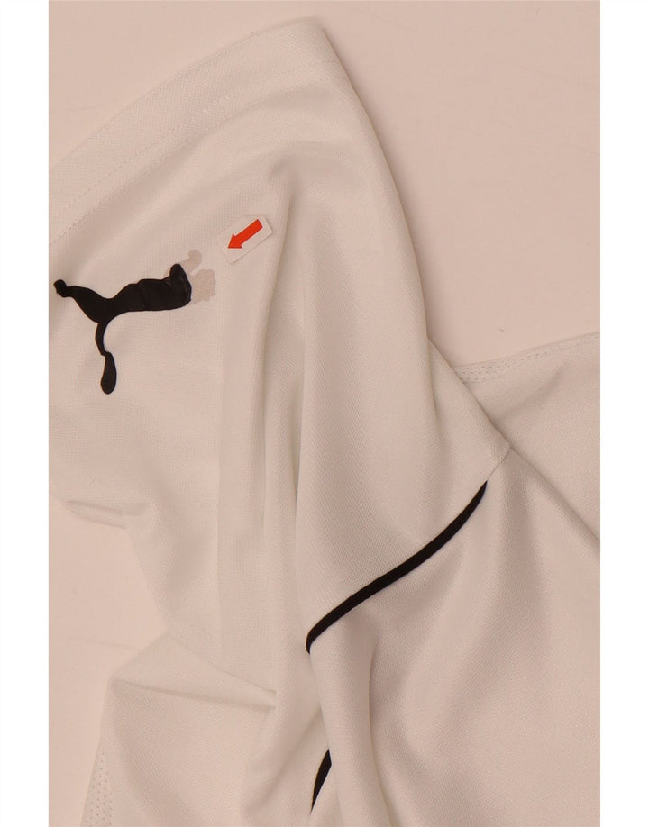 Мужская футболка с рисунком Puma, средний белый полиэстер