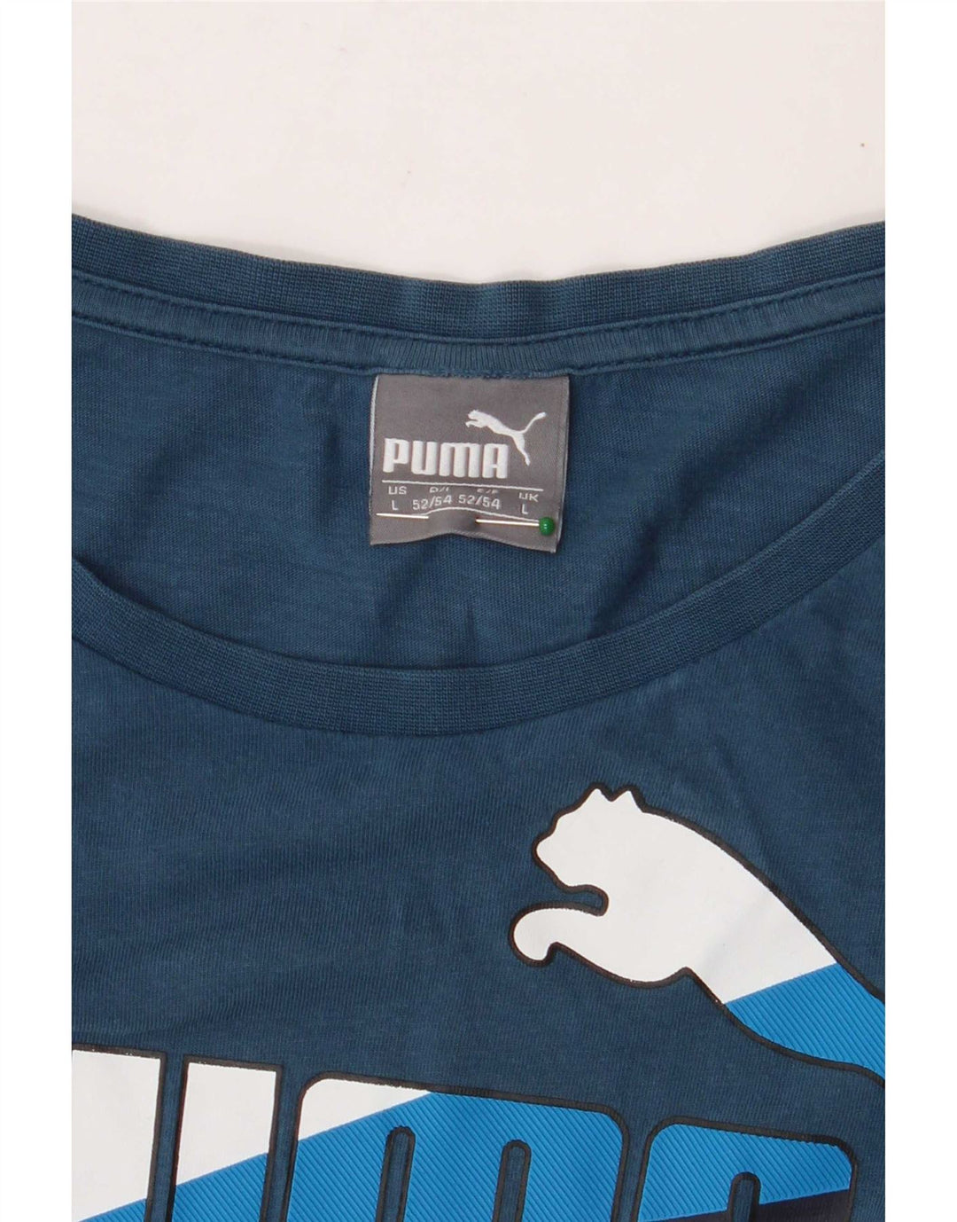 Мужская футболка с рисунком Puma, большая синяя