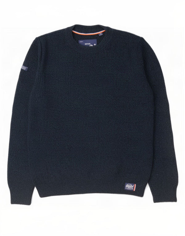 Мужской свитер с круглым вырезом Superdry XL, темно-синий
