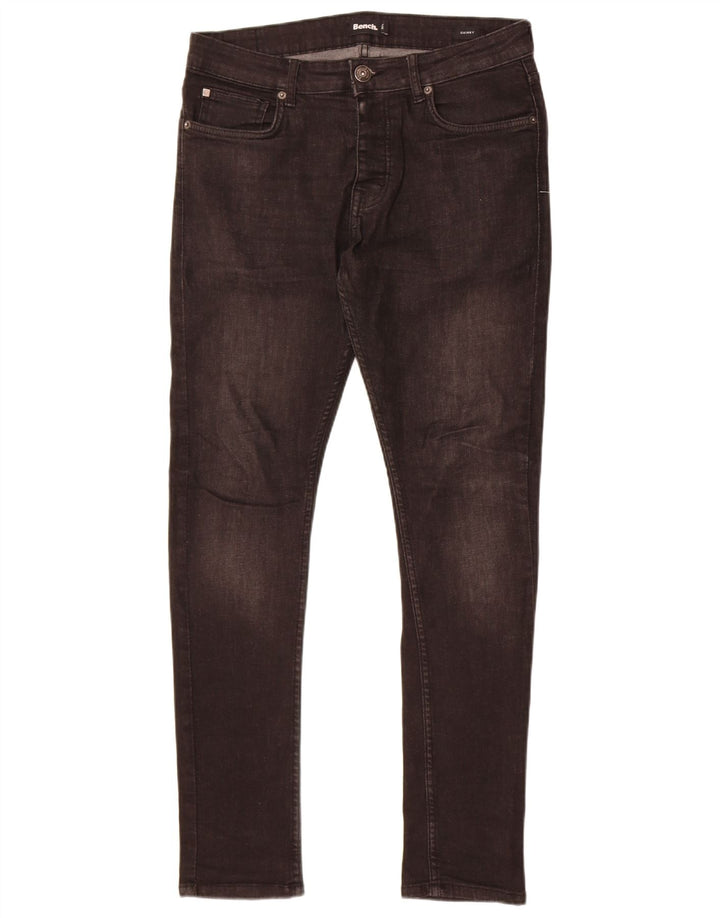 Мужские джинсы скинни Bench W32 L32, черный хлопок