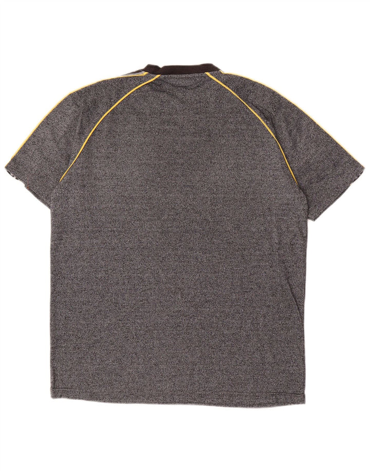 Мужская футболка с рисунком ASICS, средний серый, цветной блок