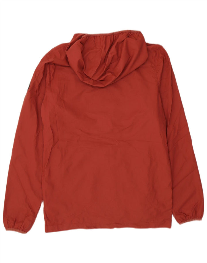 Мужская дождевик стандартного кроя с капюшоном Quiksilver UK 36 XS, красный полиэстер