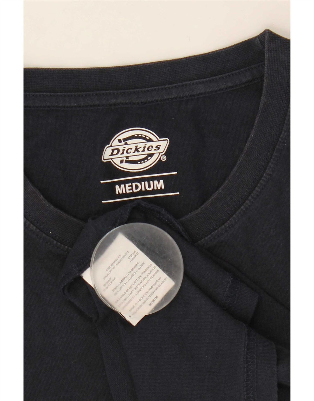 Мужская футболка с рисунком Dickies, топ среднего размера, темно-синий, хлопок