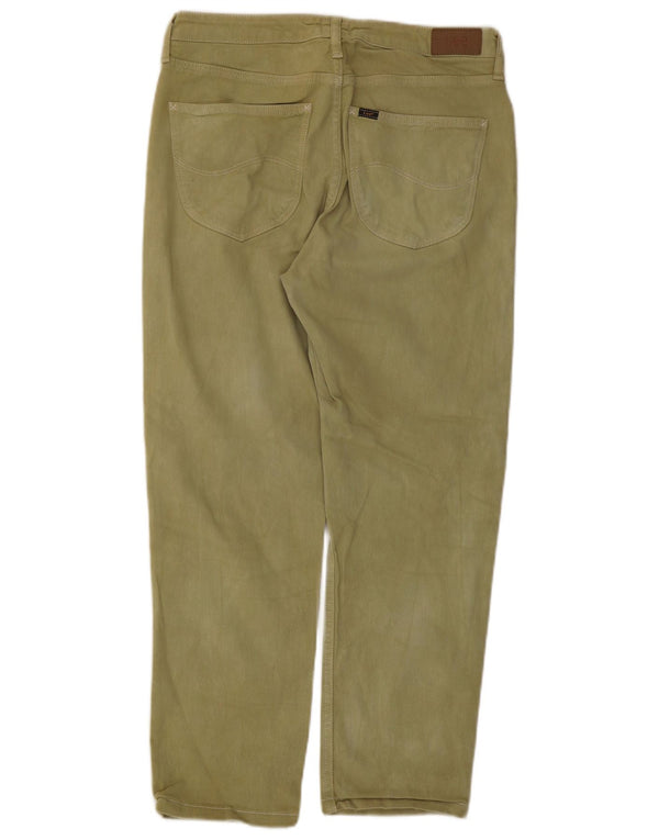 Женские прямые джинсы Lee Carol W30 L26, зеленый хлопок
