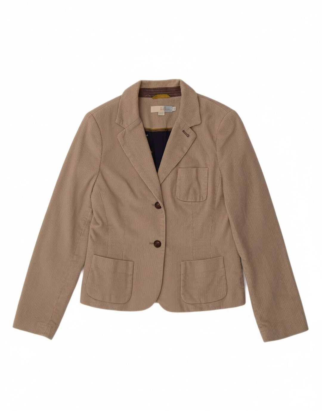 BODEN Womens 2 Button Corduroy Blazer Jacket UK 8 Small  Grey Cotton