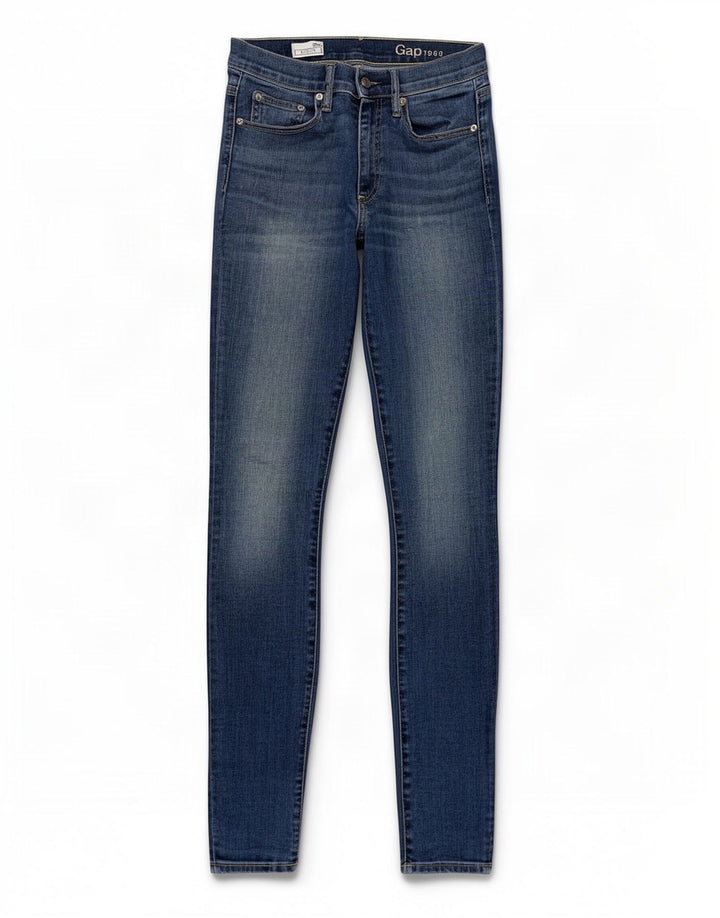Женские джинсы скинни Gap W26 L30 синие