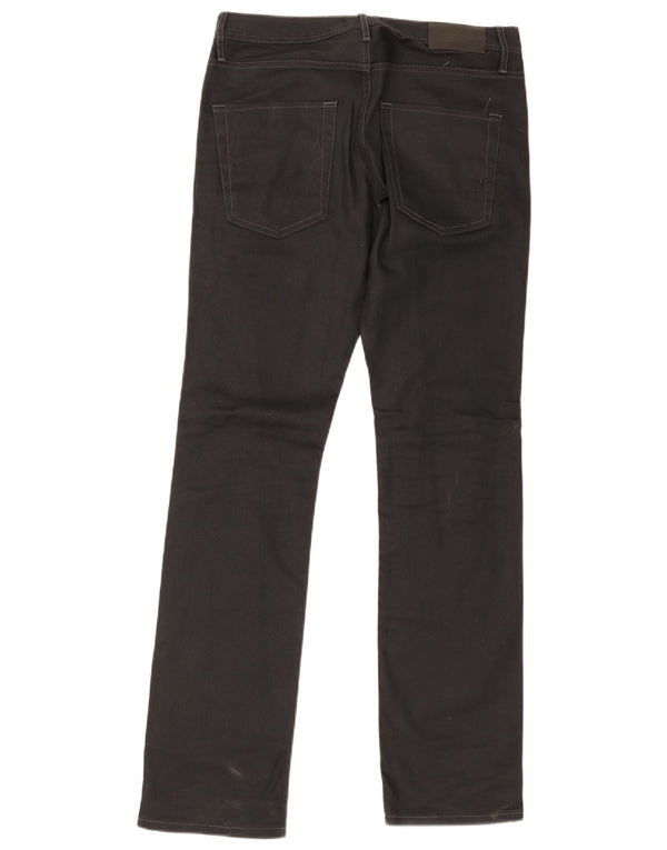 Мужские прямые джинсы Jack & Jones Clark стандартного кроя W32 L34, черный хлопок