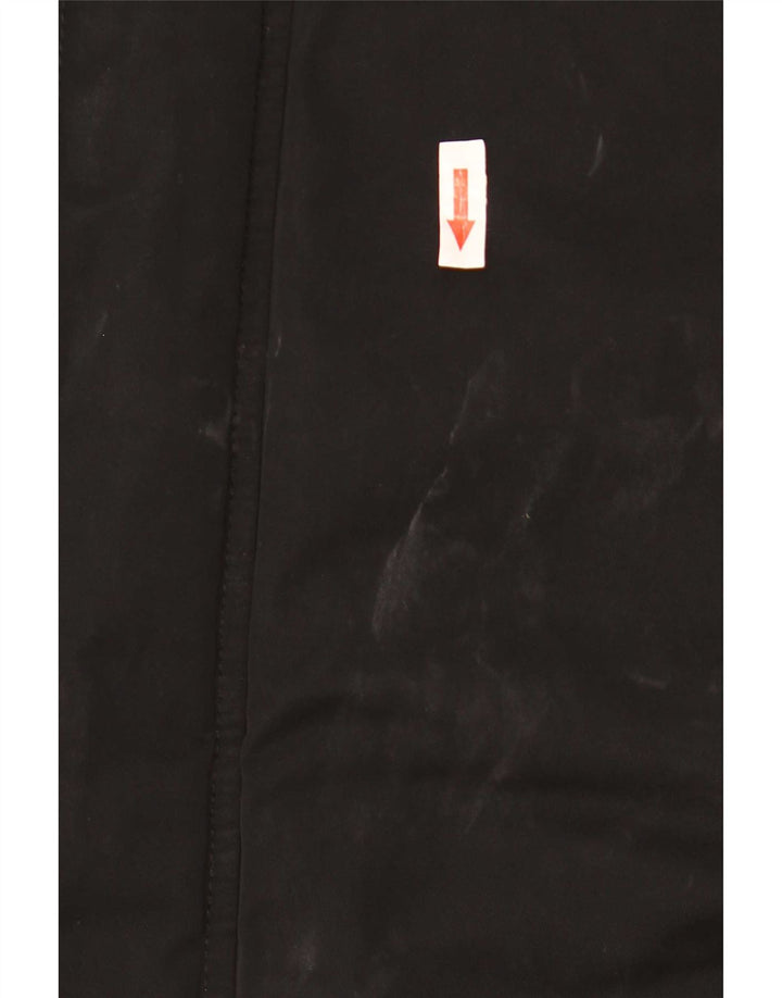Мужская ветровка с капюшоном Fred Perry UK 38, средний черный нейлон