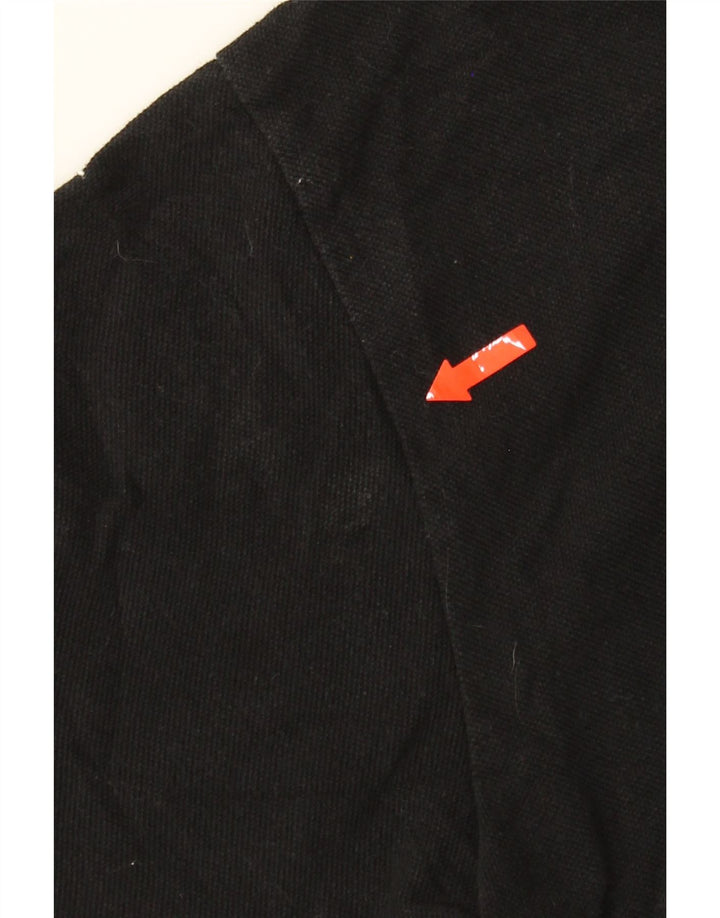 DICKIES Mens Polo Shirt Large Black Cotton Vintage Dickies and Second-Hand Dickies from Messina Hembry 