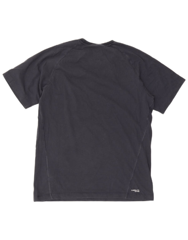 Adidas Mens Clima 365 Футболка Топ Среднего Темно-Синего Хлопка