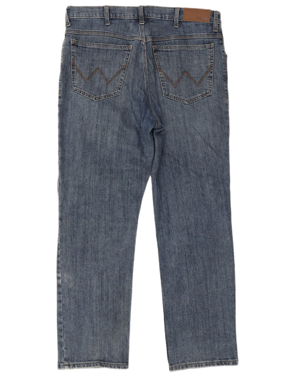 Мужские прямые джинсы Wrangler W36 L30 синие, хлопок