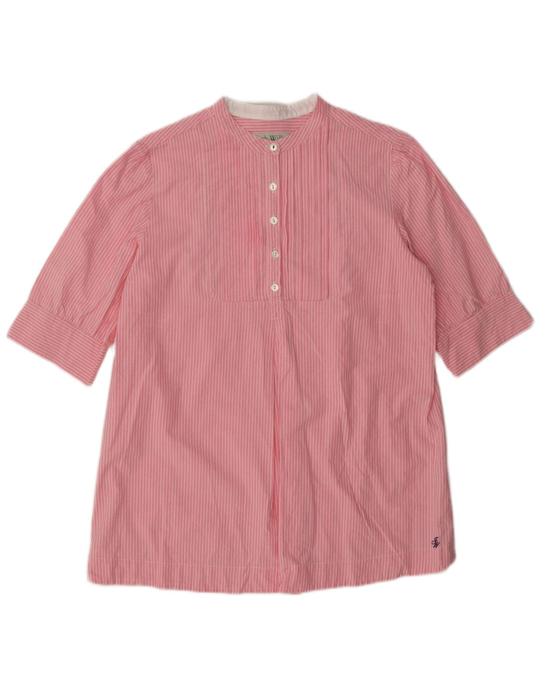 Женская пуловерная рубашка с коротким рукавом Jack Wills UK 12, средний розовый в полоску