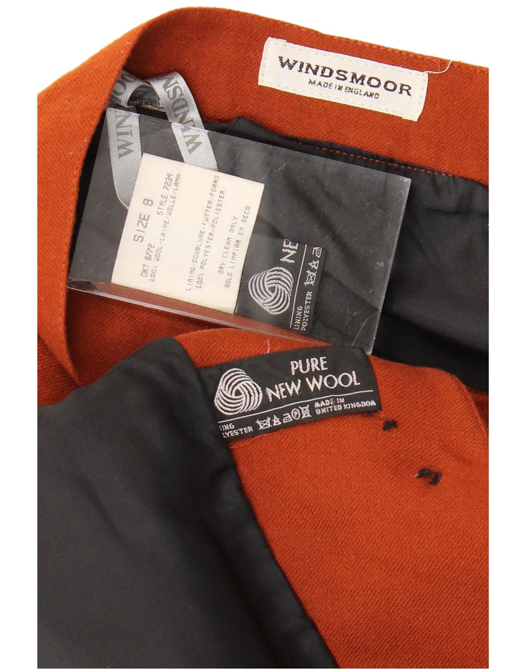 Windsmoor Женский комплект из двух предметов с юбкой оверсайз, Великобритания, 8 маленьких размеров, W26, коричневый, новая шерсть