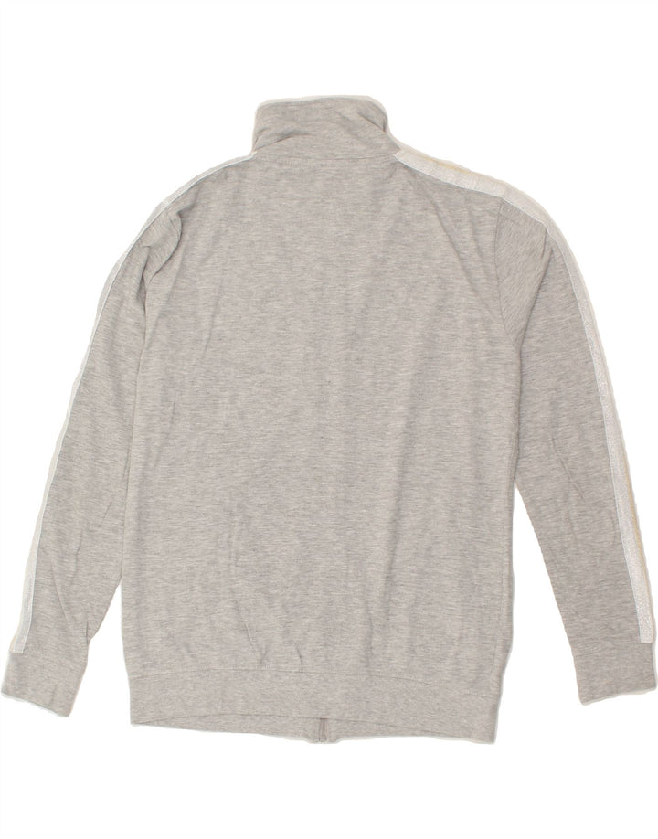 SUPERGA Womens Graphic Tracksuit Top Jacket UK 16 Large Grey Cotton Vintage Superga and Second-Hand Superga from Messina Hembry 