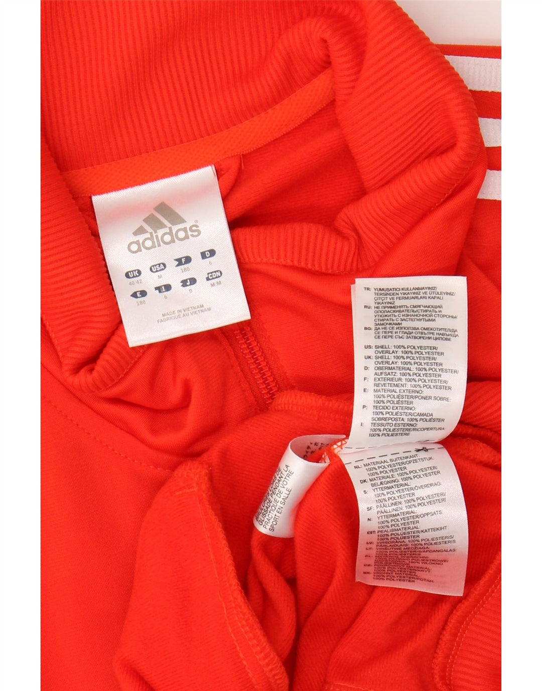 Мужская спортивная куртка ADIDAS UK 40/42 Medium Orange Colourblock