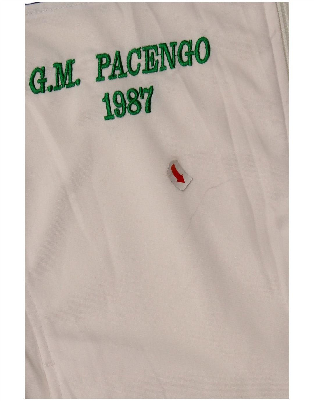 Мужской спортивный костюм ASICS с графическим рисунком, верхняя куртка, средний белый полиэстер с цветными блоками