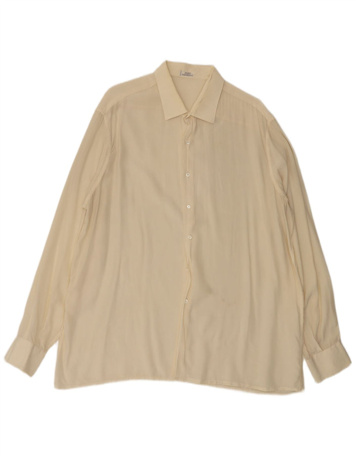 Мужская рубашка Fabio Inghirami XL Off White Silk