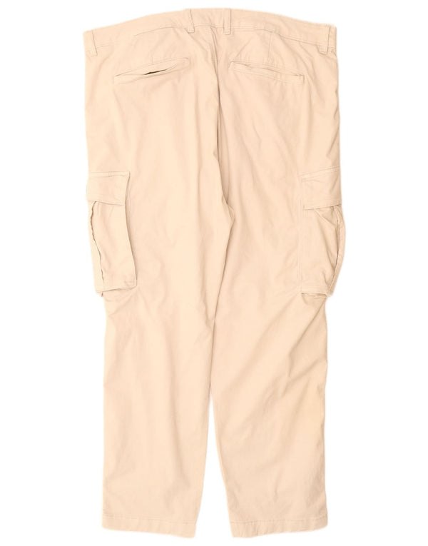 Мужские зауженные брюки-карго Zara EU 46 XL W38 L30 Off White Cotton