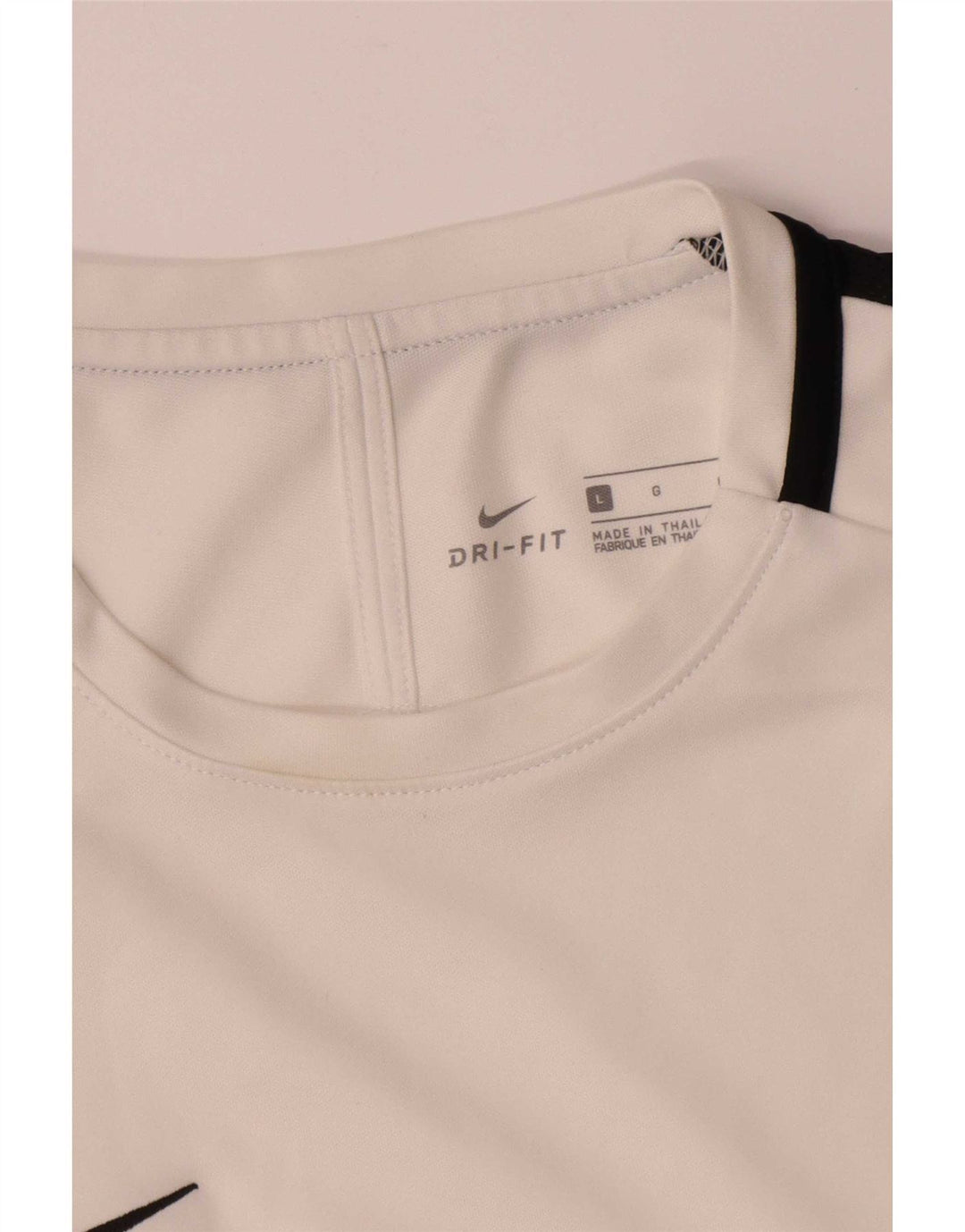 Мужская футболка Nike Dri Fit, большой белый полиэстер с цветными блоками