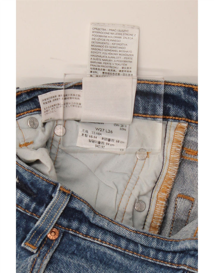 Женские прямые джинсы Levi's W27 L26, синие, хлопок