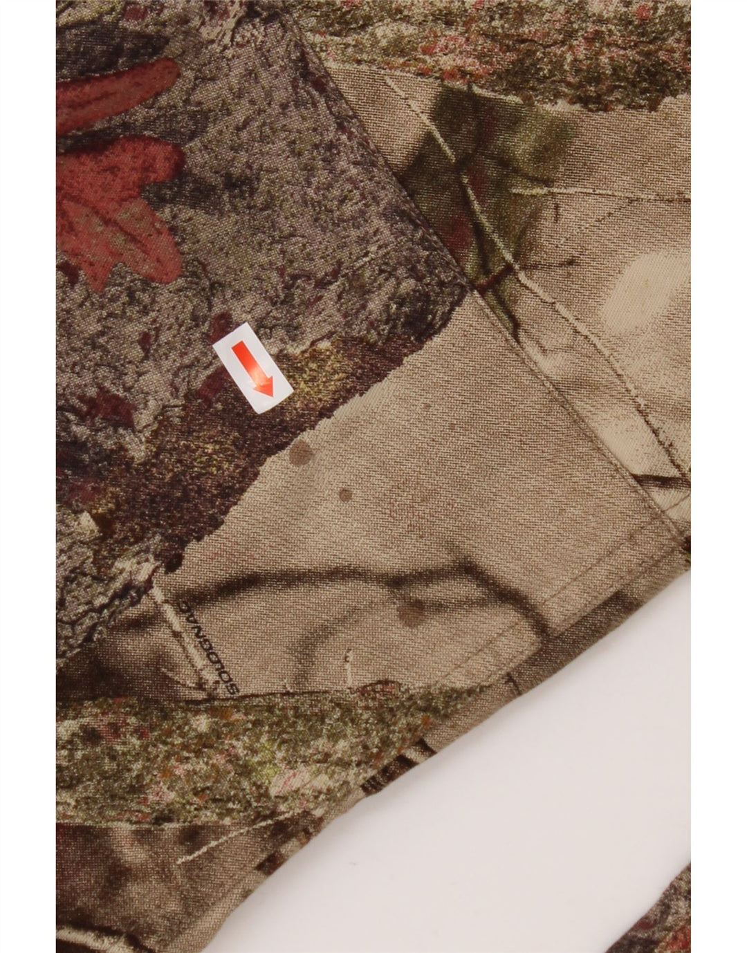 DECATHLON Женские прямые брюки карго, маленькие W27 L30, бежевые, хлопковые с цветочным принтом