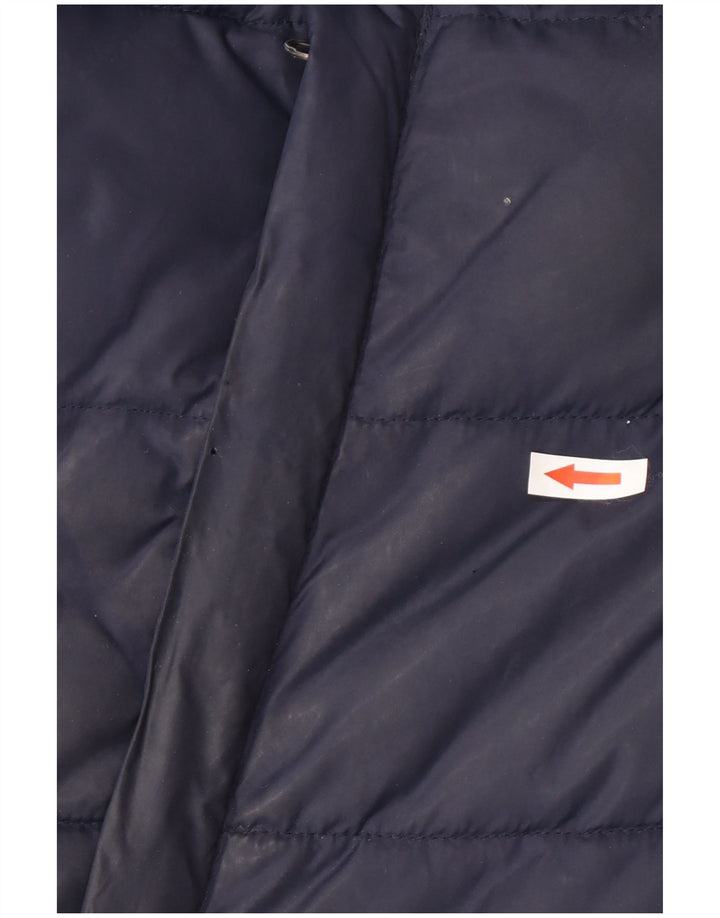 Мужская стеганая куртка Superdry UK 40, темно-синяя, нейлоновая, большая