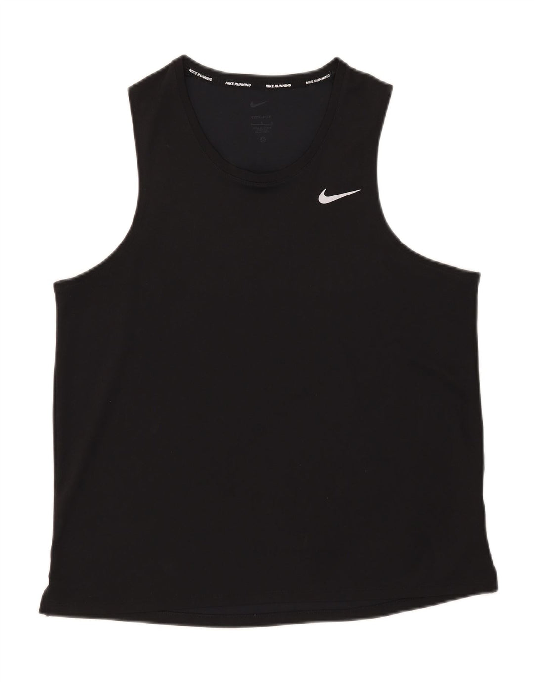 Женский жилет Nike Dri Fit UK 16, большой черный полиэстер