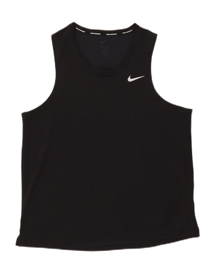 Женский жилет Nike Dri Fit UK 16, большой черный полиэстер