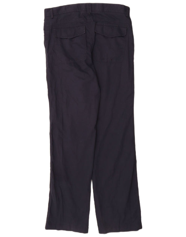 Мужские прямые брюки чинос Marks & Spencer Blue Harbour W34 L33 Темно-синие