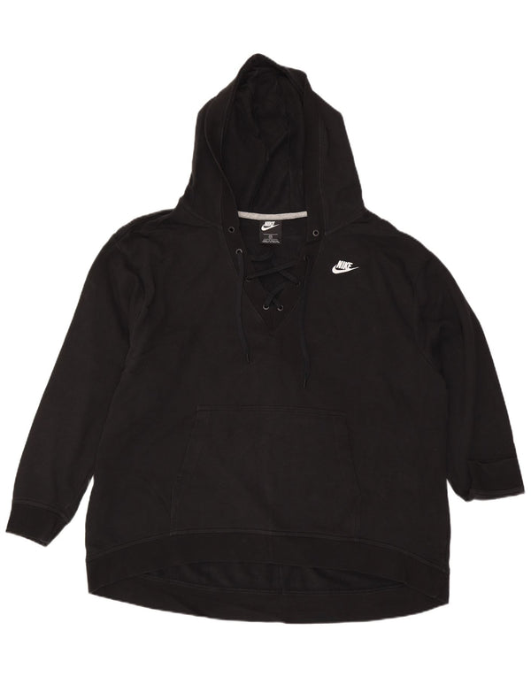 Женский джемпер с капюшоном Nike UK 22 3XL, черный хлопок