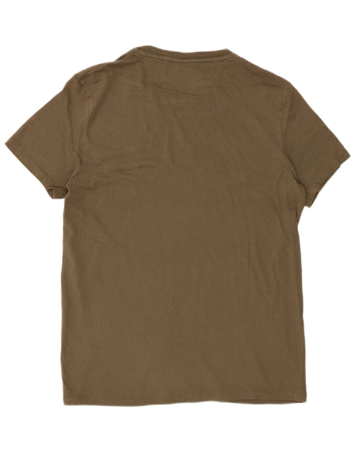 TIMBERLAND Mens Slim Fit T-Shirt Top Large Khaki